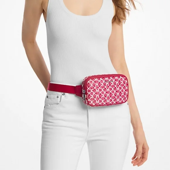 NWT Michael Kors Khai Small Logo Printed Sling Pack